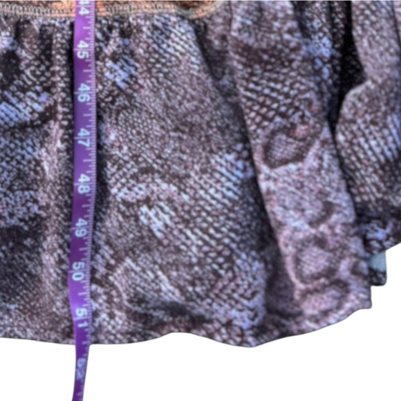 Anthropologie Colima Tiered Maxi Dress M Multicolor‎ Snake Print Boho - Picture 7 of 15